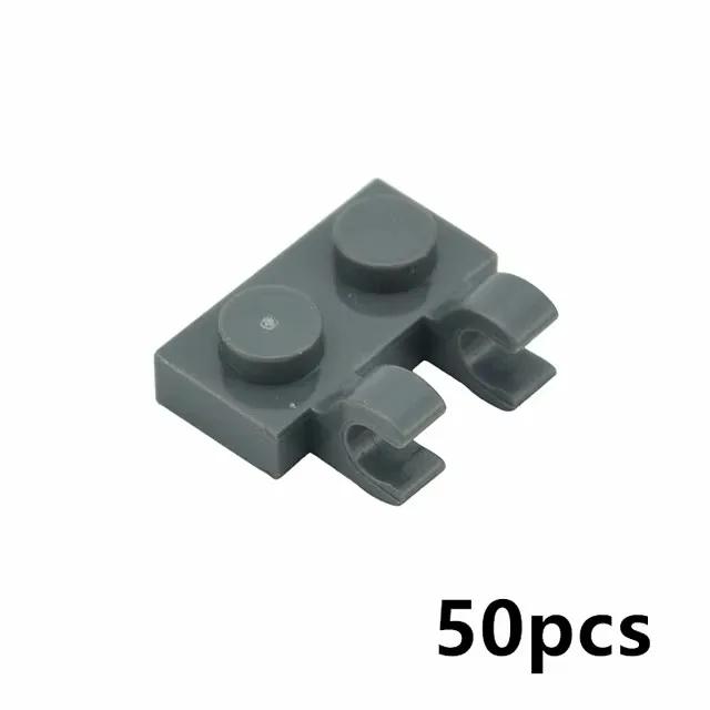 Kompatibel 63868 92280 60478 18649 MOC Teil Bauplatte Speziell 1x2 mit Griffen Dünner Stein Clip DIY Baustein Kinderspielzeug