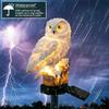 Solar Owl Garden Light,Outdoor Waterproof Pathway Lamp,Smart Sensor Ground Spike Light,Patio Decor,Lawn Lighting,Landscape Light