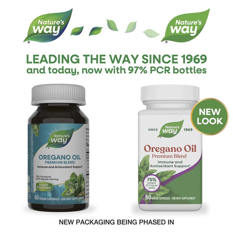 Oregano Oil, Premium Blend, 60 Vegan Capsules (50 mg Per capsule)