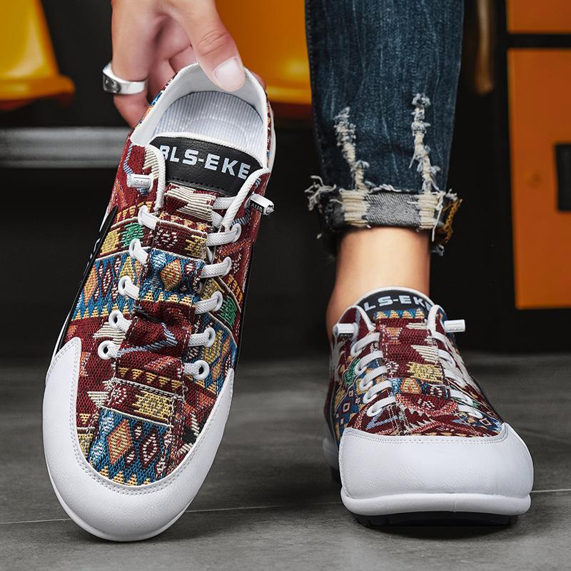 2025 Summer Cloth Backless Slip On Flats Loafers Slipper Half Shoes For Men Mules Man Slides Mens Semi-Drag Casual Shoes