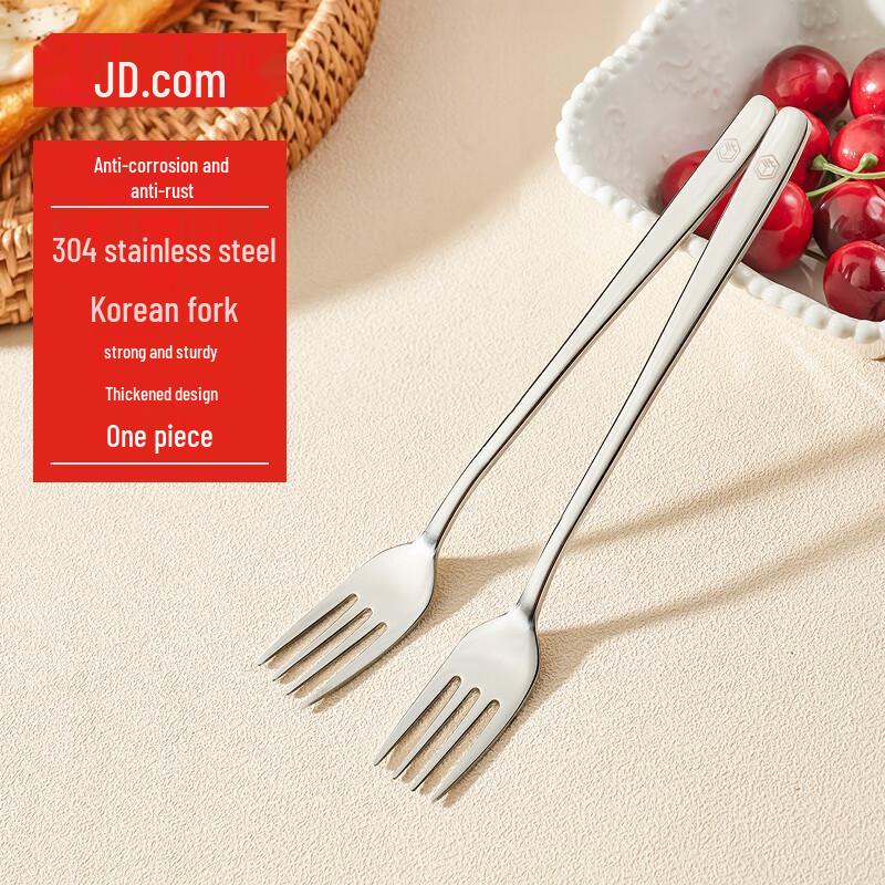 

304 Stainless Steel Dining Forks (2-Pack)