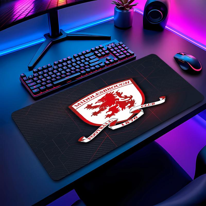 Middlesbrough Football Pattern Mouse Pad Non?Slip Rubber Base Gaming Mousepad For Desk Office Home