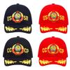 Soviet Union Letters Embroidered Cotton Baseball Cap Adjustable Fashion Outdoor Hat For Men And Women