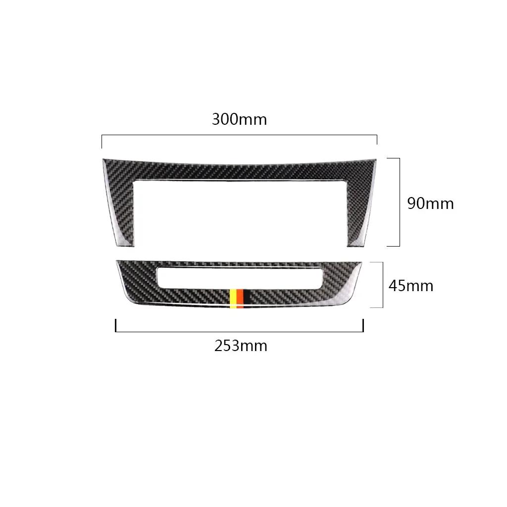 Carbon Fiber Car Accessories Central Control CD Plane Car Sticker for Mercedes W204 C Class 2010-2013 Car Styling Decals