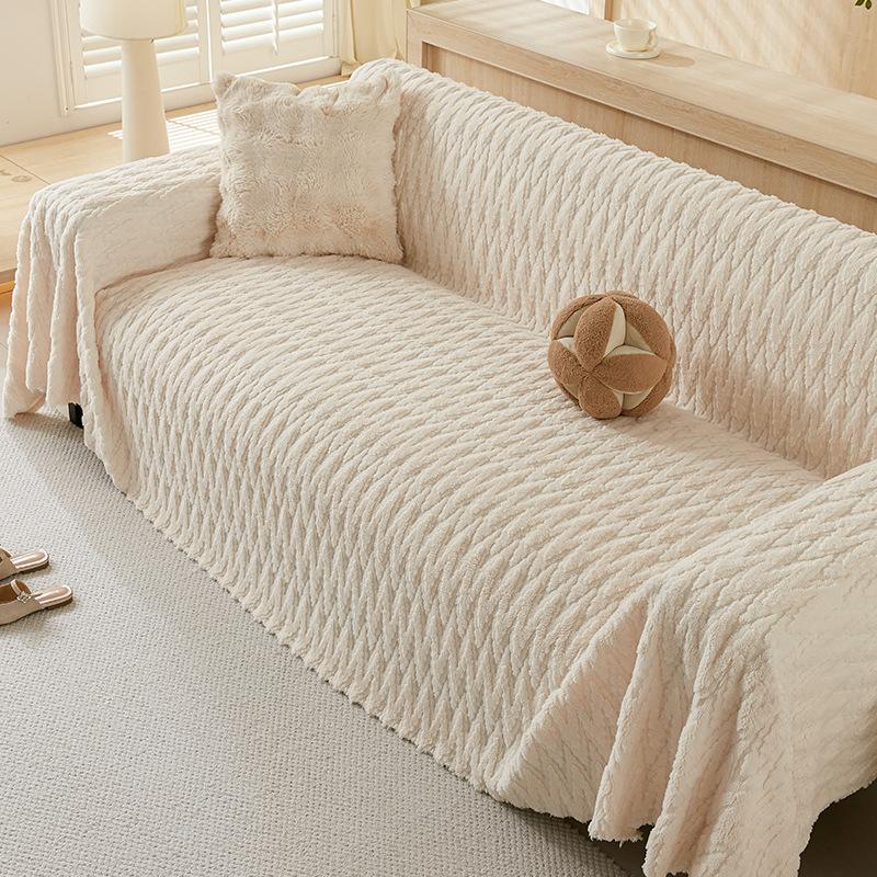 Fleece Sofa Towel Blanket for Live Room Couch Cover Armchair Warm Soft Sofa Cover Slipcover
