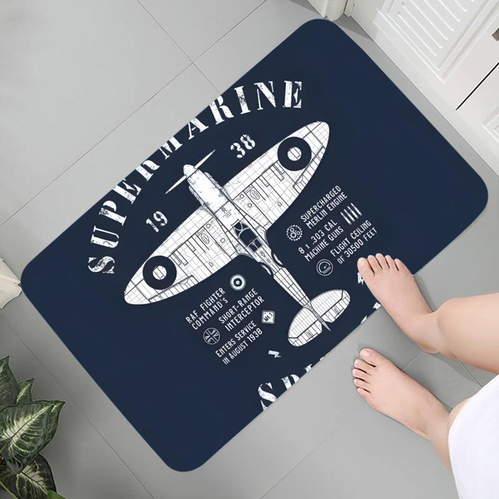 Aviation Theme Carpet Welcome Mat Absorbent Bedroom Door Rug Kitchen Balcony Living Room Entrance Home Airplane Decoration