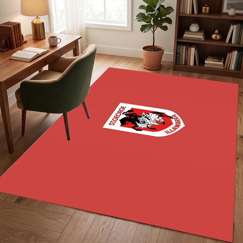 St George Illawarra Dragons (14) Büurteppich Eleganter Bodenteppich für Büro Wohnzimmer Schlafzimmer und Innenräume