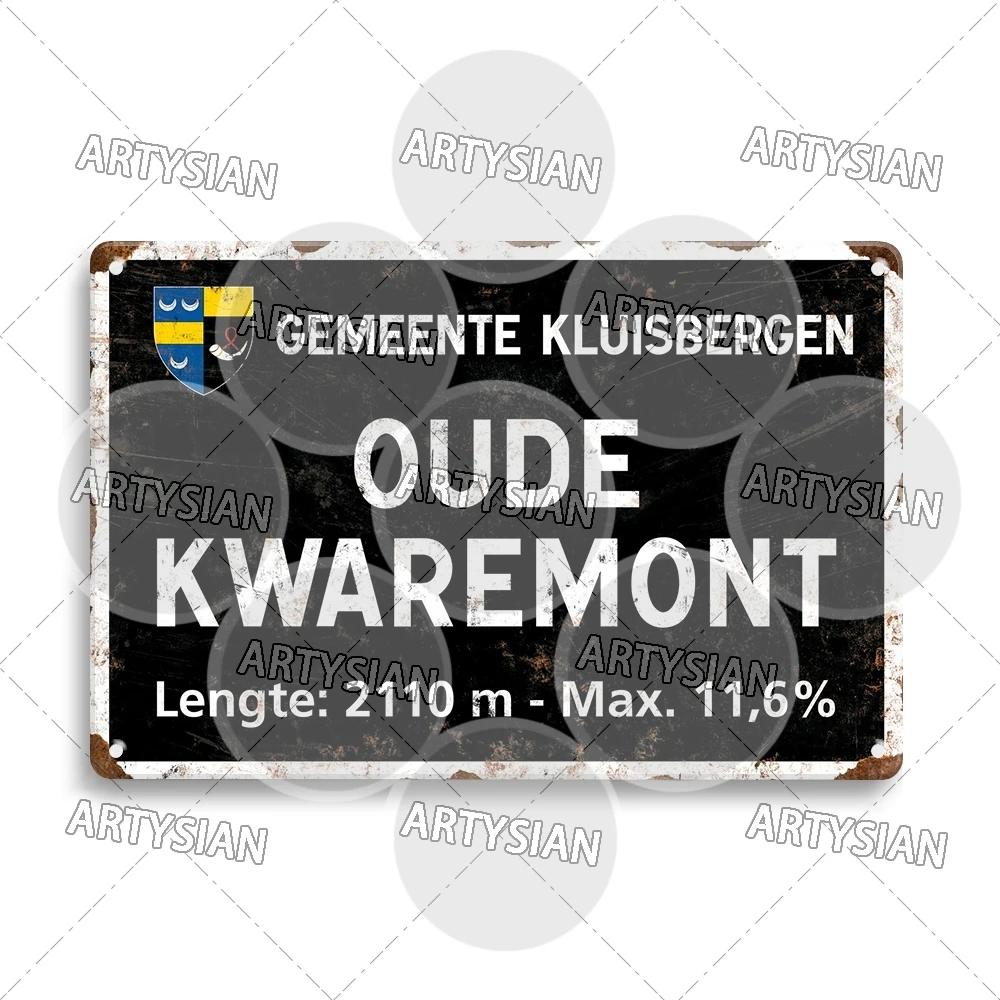 Artysian Tour de France Cycling Race Cycling Landmark Metal Plaque Road Signs Austria Italy Alpe d Huez Alto de L Angliru Poggio