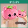 Apfel Aubergine Karotte Erdbeeren Katze Plüschtier mit PP-Baumwollfüllung für Kinderzimmerdekoration Geschenk für Mädchen und Jungen
