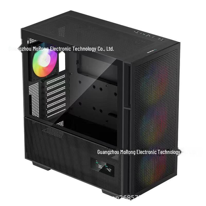 

Jiuzhou Fengshen CH560 Type-C Прозрачная боковая панель USB 3.0 Цифровой дисплей Компьютерный корпус