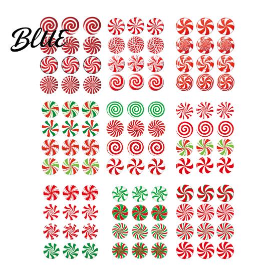 Spiral Candy Cane Party Supplies 12Pcs Christmas Yard Stakes Hollow Board Garden Decor with Metal Spikes Themed Seasonal Decorations Red White Green