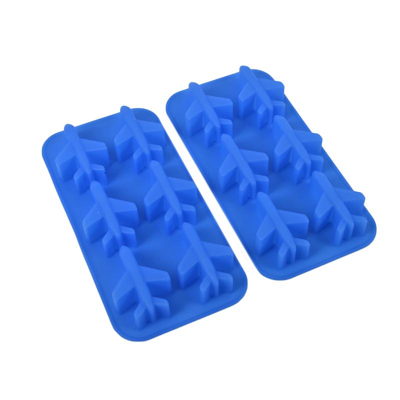 1Pcs Silicone 3D Airplane-Shaped Ice Ball Mold Maker Chocolate Cakes Decoratiion