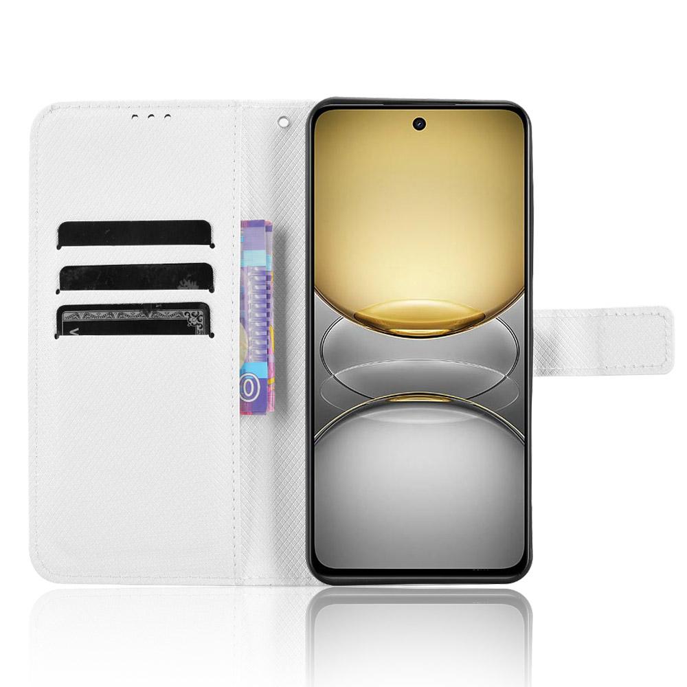 For Realme 14x 5G/C75 4G/V60 Pro 5G Case PU Leather Diamond Texture Wallet Phone Cover