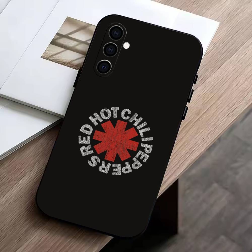 R-Red Hot Chili Peppers  Phone Case Black Silicone Soft For Samsung Galaxy A73,A72,A71,A70,A53,A52,A51
