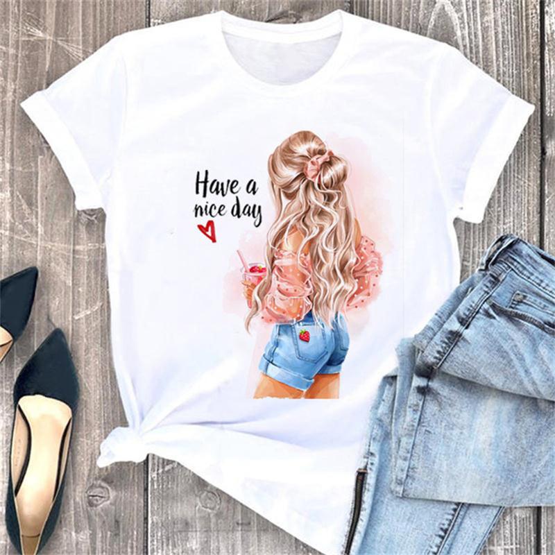 3d Printing Pattern Printing Women's Short-sleeved T-shirt Tops Casual Fashion Style Clothing