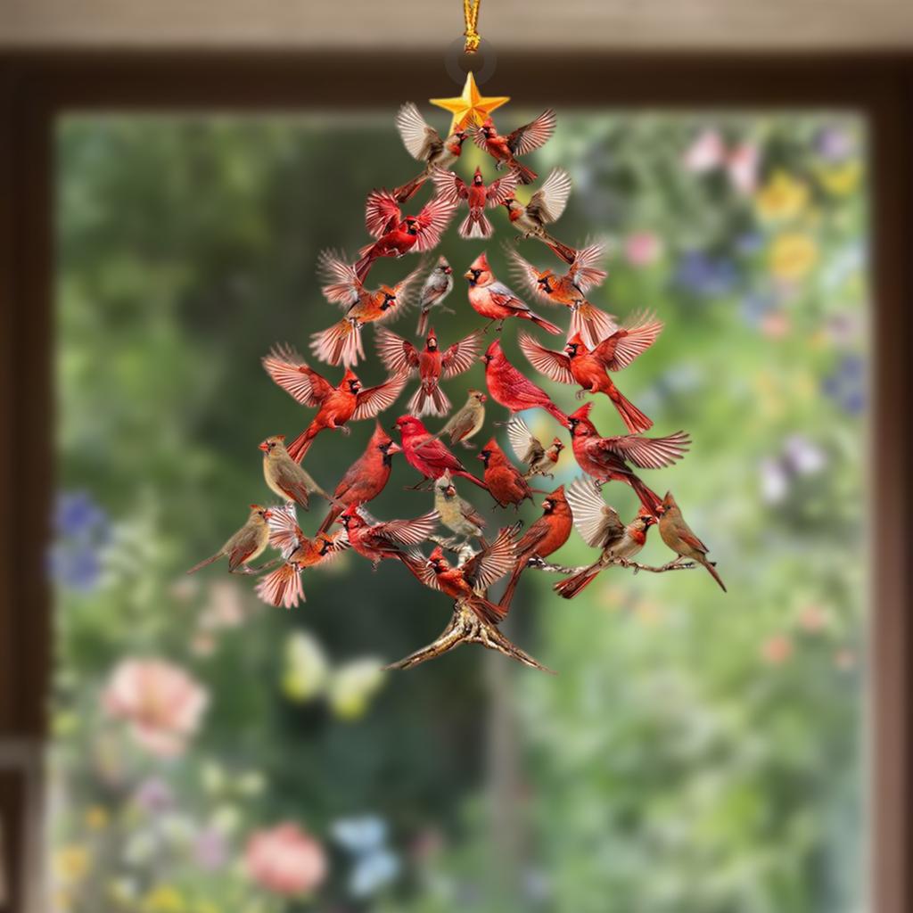Vánoční ozdoby, Kolibříci na vánoční stromek, Vynikající ozdoby, Akrylové simulační ptačí ozdoby