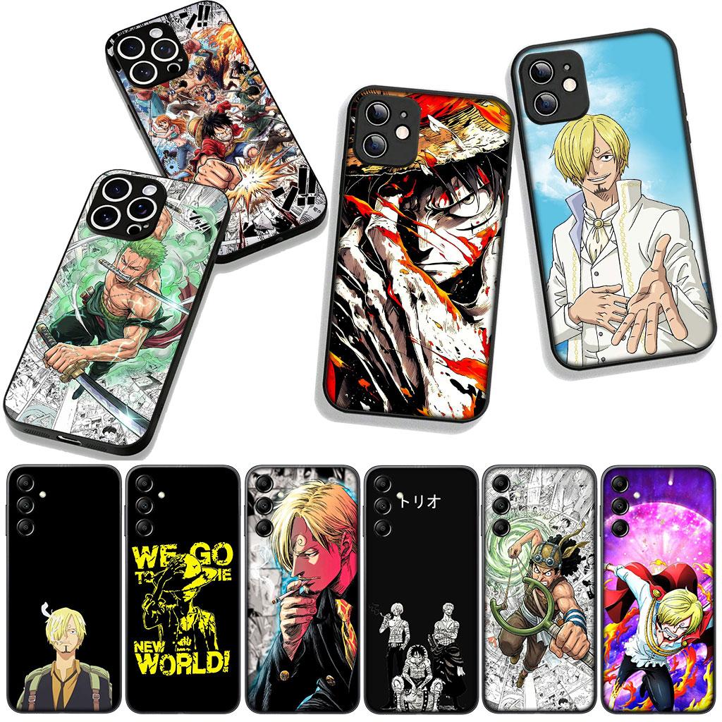 Cover for OPPO A54 A40 A60 A80 A18 A16 A17 A38 A78 A79 A57 A55 A3 Pro A96 A15 A12 Phone Case One Luffy Sanji Roronoa Zoro Piece