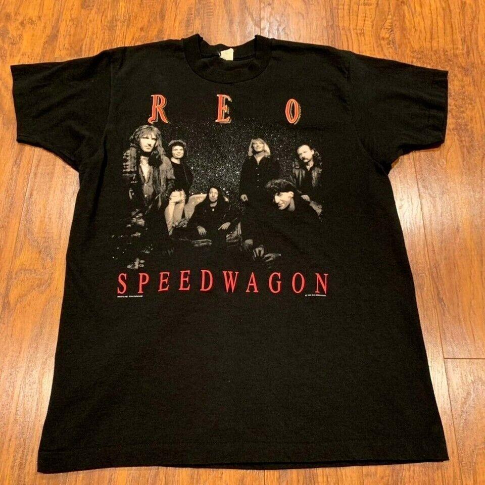 Collection Reo Speedwagon Band Black Shirt Unisex Rare S5XL TR768 Unisex T-Shirt XL