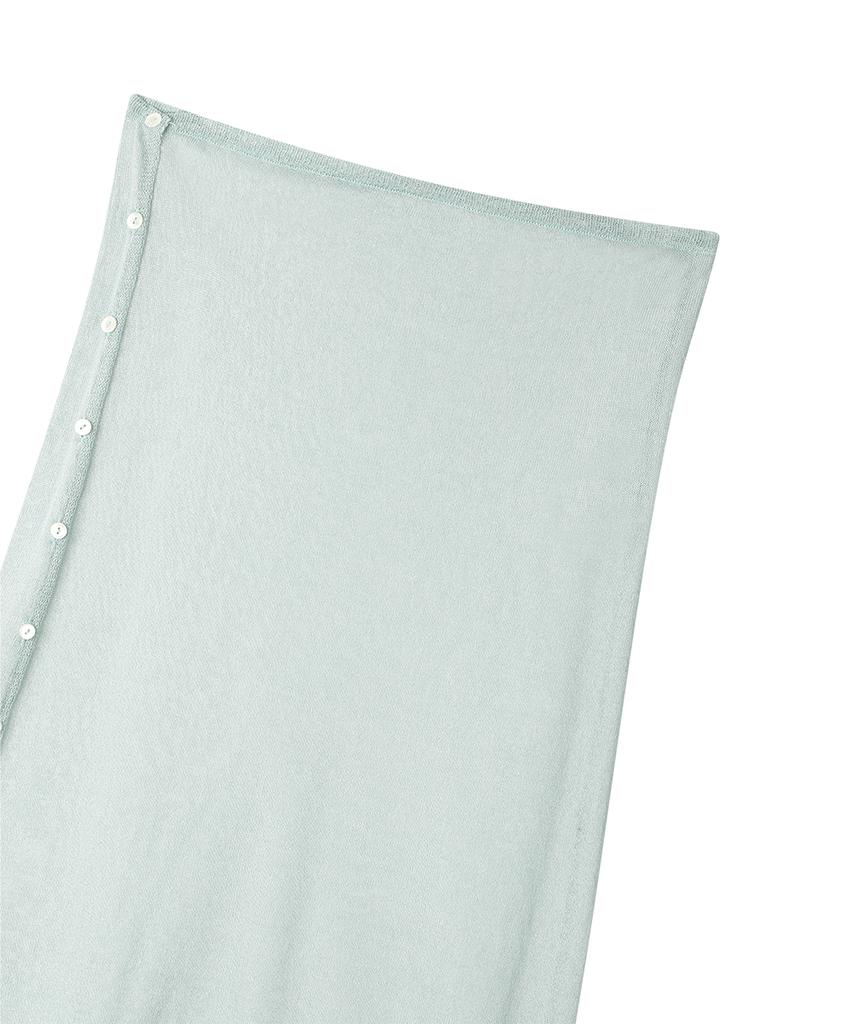 Sunday Fruits Market W) Sunday Sheer Button Skirt Mint