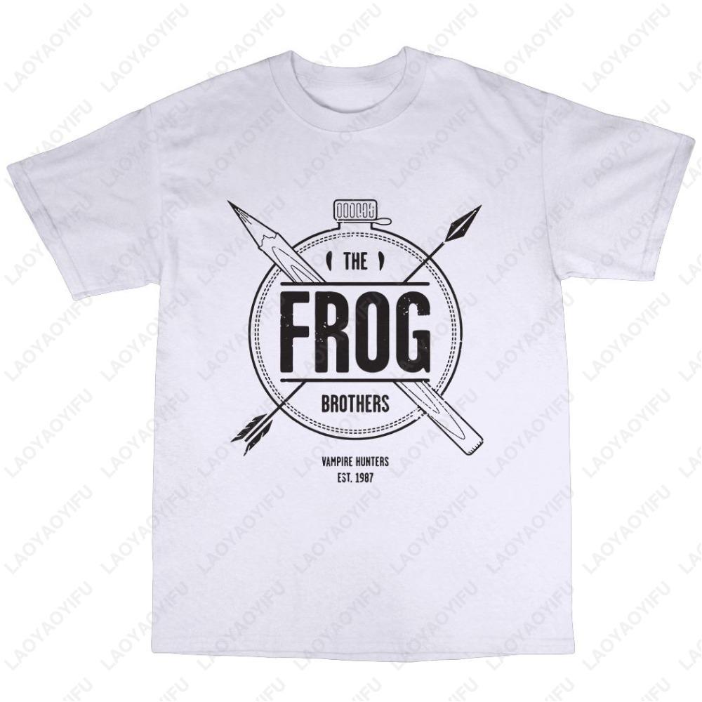 The Frog Brothers TShirt Cotton Boys Lost The Tribe The Thirst Vampires Summer Fashion Classic High Quality Cotton Letters Tee