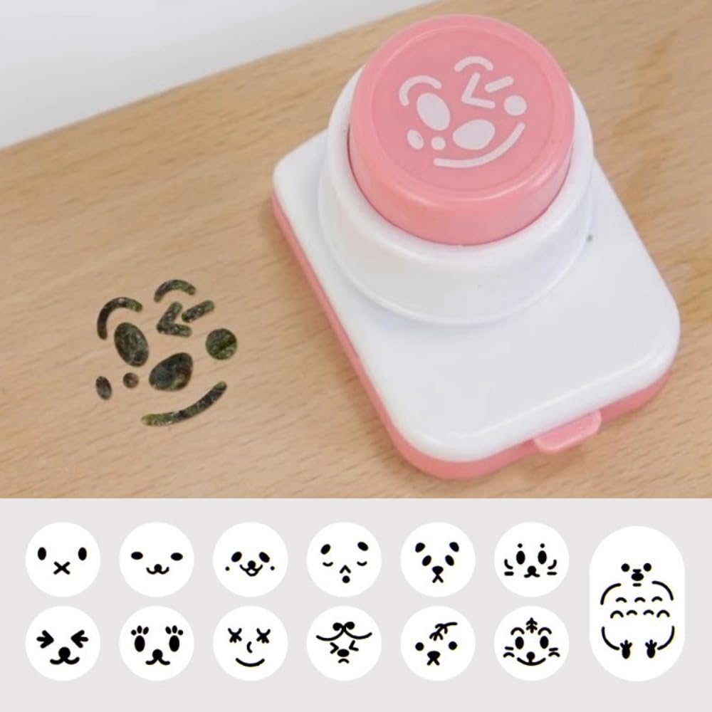 Itisyou Seaweed Shape Punch for Character Bento Seaweed Character Bento Bento Box Cute Bento Box Accessories Punch, Lunches, Punch, Accessories,