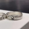 Adjustable Opening Cat Dog Couple Rings For Women Men Versatile Cute Overlapping Wear Rings Jewelry Accessories Gifts