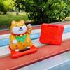 Solar New Lucky Cat Car Ornaments Interior Styling Accessories Holiday Gifts for Home Car Hotel Restaurant Decor Craft