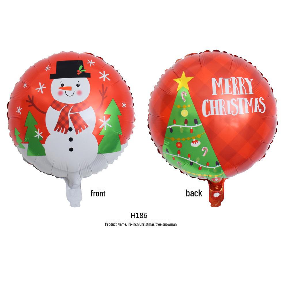 Christmas Cartoon Balloons: Santa, Snowman, Elk, Christmas Tree Decorations