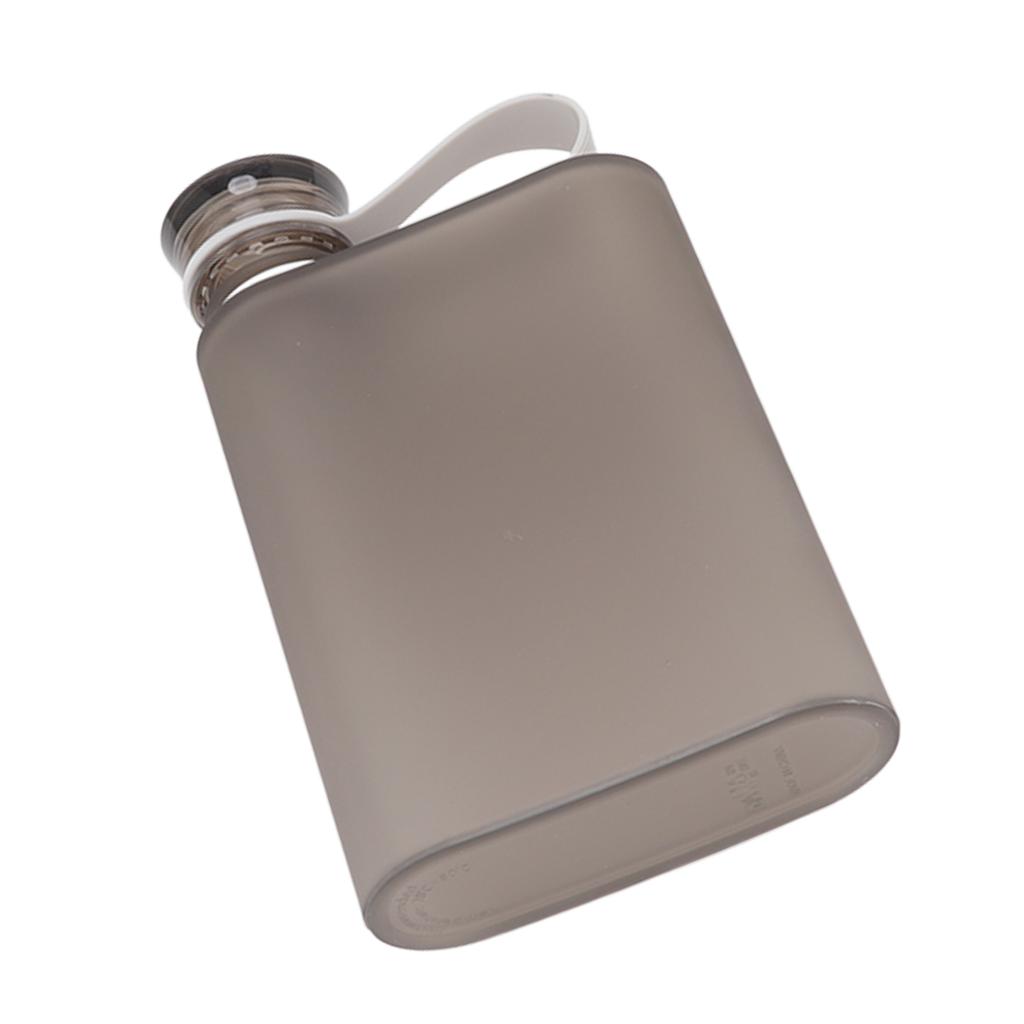 Flat Water Bottle Plastic Lk Proof Transparent   Portable Paper Water Bottle 380ml