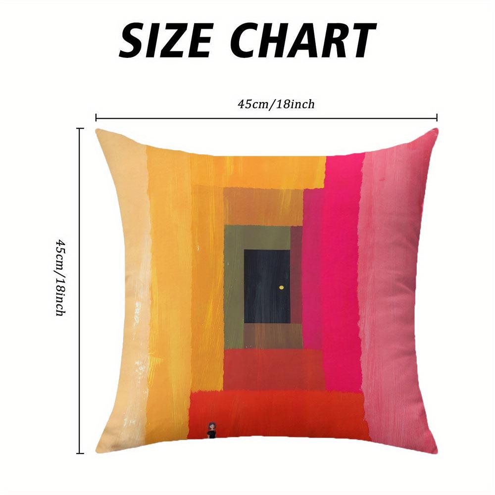 Portal Glow square Jacquard Pillow Cover for Sofa Office Waist Cushion Cover Home Decorative Pillowcase