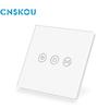 EU Standard WiFi Smart Touch Switch for Curtain Roller, Compatible with Google, Alexa, Xiao Ai.