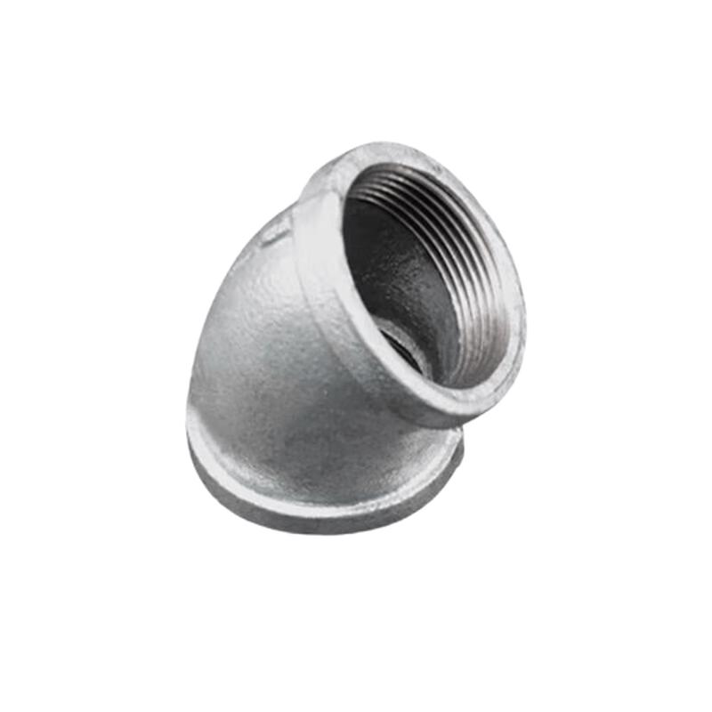 Galvanized 45-Degree Malleable Iron Elbow Fitting