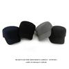Wool Hat Men's Autumn Winter Velvet Thick Flat Hat Sunshade Hat Solid Color Peaked Cap