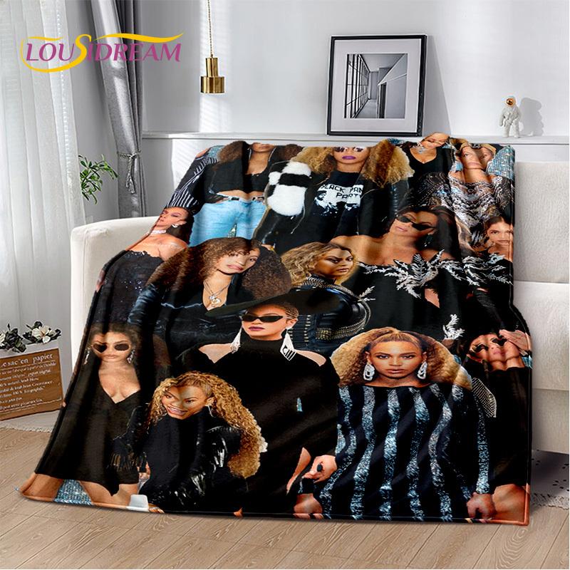 3D Latest Beyonce Giselle Knowles Soft Plush Blanket,Flannel Blanket Throw Blanket for Living Room Bedroom Bed Sofa Picnic Cover