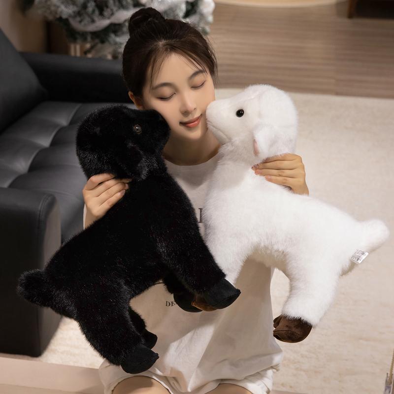 Soft Standing Lamb Plush Toy 20-40cm Cute Farm Animal Stuffed Doll Cuddly Birthday Gift For Kids