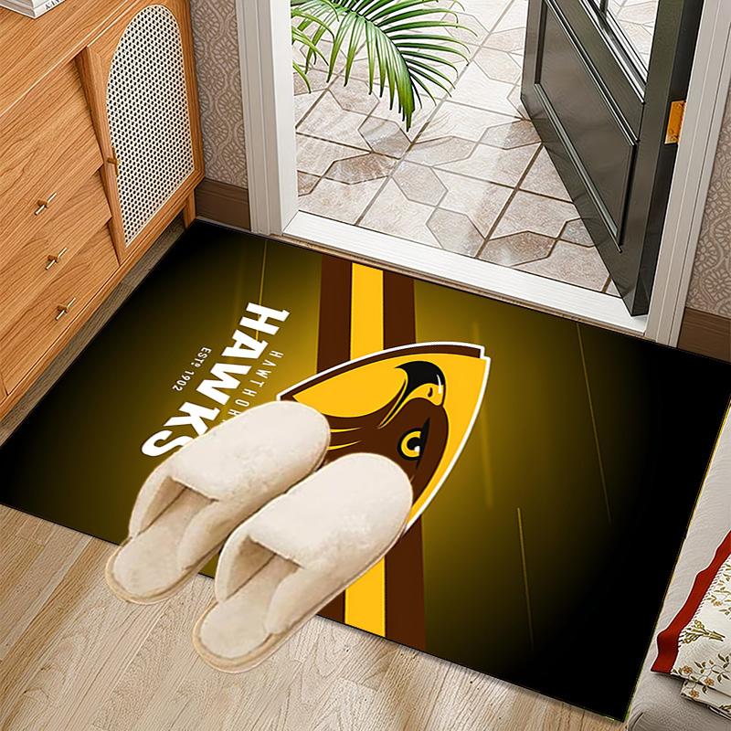Hawks Team Spirit Rug Office Carpet Non-Slip Mat, Chair Rug Floor Covering for Gaming, Bedroom, Living Room , Home Decor Christmas Gift