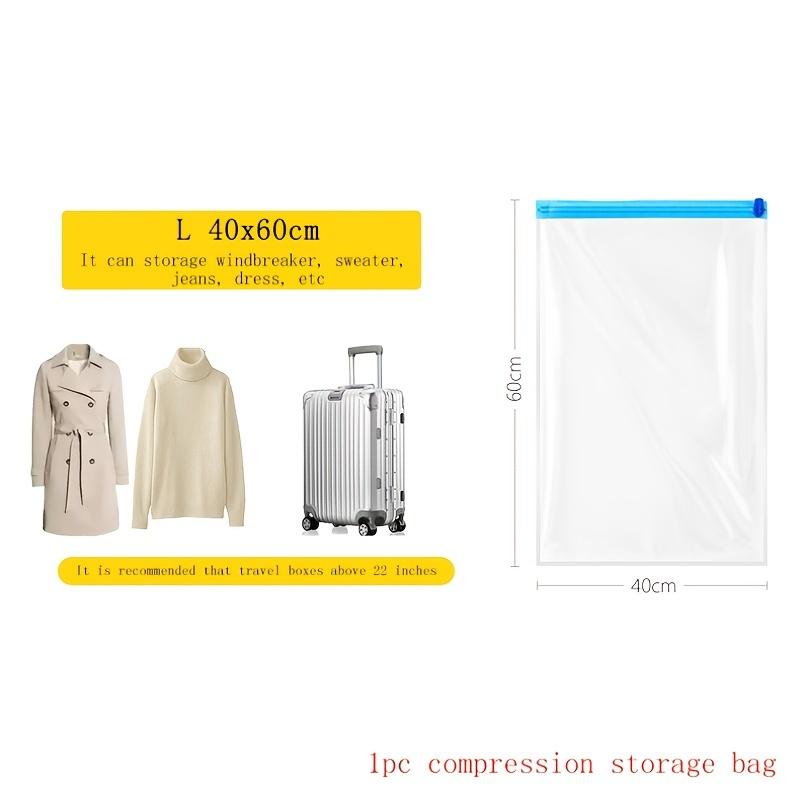 Clothes Compression Storage Bags Hand Rolling Clothing Plastic Vacuum Packing Sacks Travel Luggage Suitcase Space Saver Bags