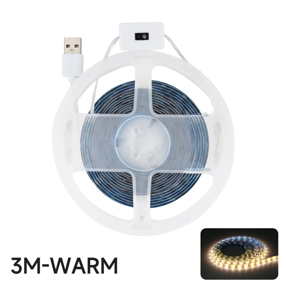 1-5M LED Lights Strip DC 5V USB Gesture Control 60 LEDs/m Backlight Dimmable Sensor Night Lights TV Kitchen Under Cabinet Lamp