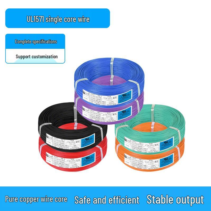 

UL1571 Tinned Copper Electronic Wire, 16-30 AWG, Single Core 30AWG Green