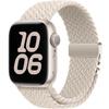 Braided Nylon Strap with Buckle for Apple Watch 1/2/3/4/5/6/7/8/9/10/11/SE 38/40/41/42mm - Beige