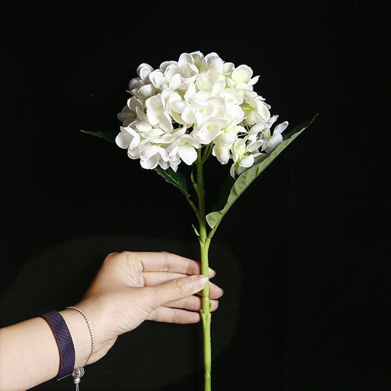 Artificial 46cm Hydrangea Fake Silk Flowers Bouquet Bridal Wedding Decor Home