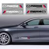 2 stuks Auto 3D Stickers Auto Zijkant Carrosserie Sportsticker Decals Auto Accessoires Voor Mazda 3 5 6 323 626 CX-3 CX-4 CX-5 CX-7 CX-9 Axela 6 RX8 7 MX3