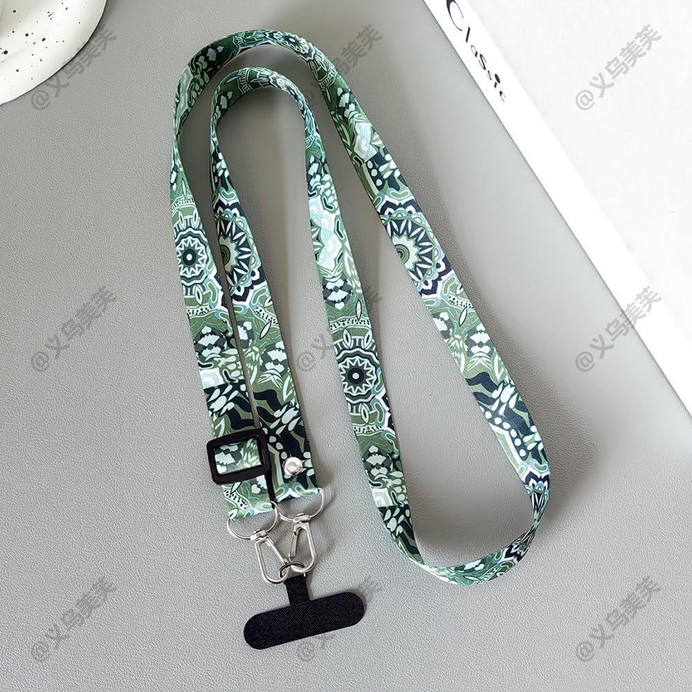 Adjustable Ethnic Style Crossbody Phone Lanyard for Travel & Mountaineering
