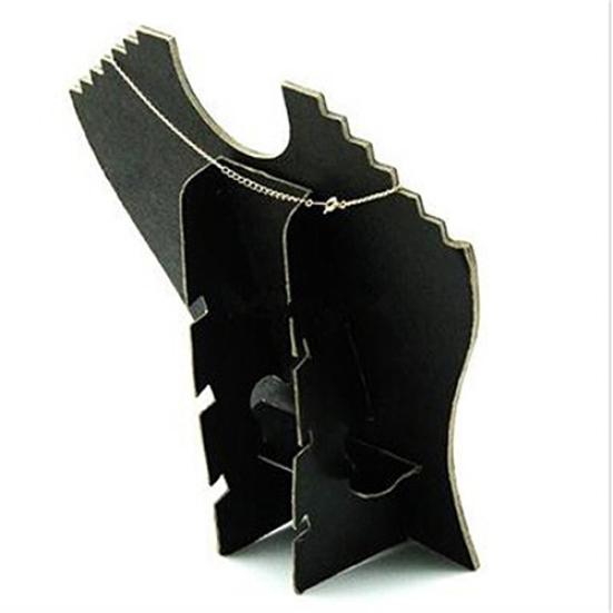 Necklace Bust Jewelry Pendant Chain Display Holder Neck Velvet Stand Easel