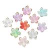 50 Stück/Los Bunte Kleine Blumenperlen Acryl Lose Abstandshalterperlen Für Schmuckherstellung DIY Armband Halskette Handarbeiten Perlenkappe