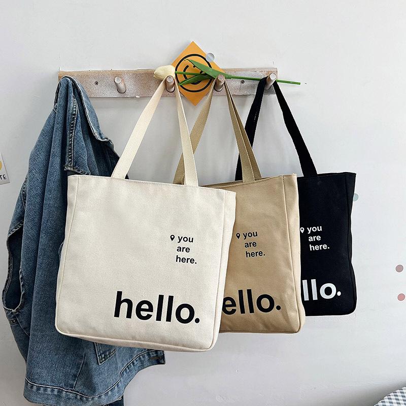 

Холщовая сумка большой вместимости новая женская сумка простая трендовая сумка на плечо сумка сумка хаки