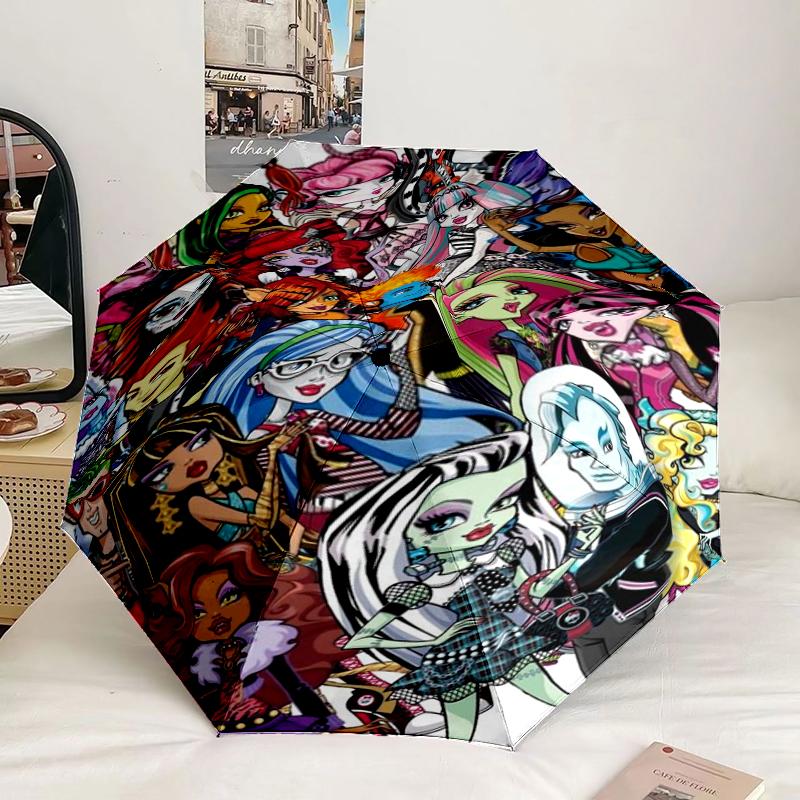 Monster Creatures Umbrella 8-Frame for Travel, camping, Casual Lightweight Portable Umbrella, Essential for every family Holidays Birthday Gift