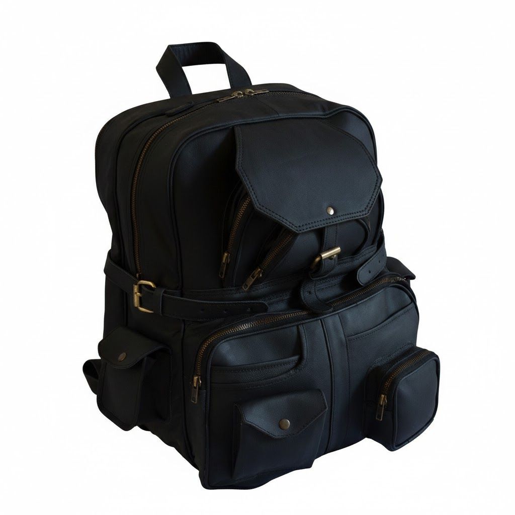 Umweltfreundlicher, luxuriöser Vintage-Lederrucksack für Herren, Schultertasche, Aktentasche