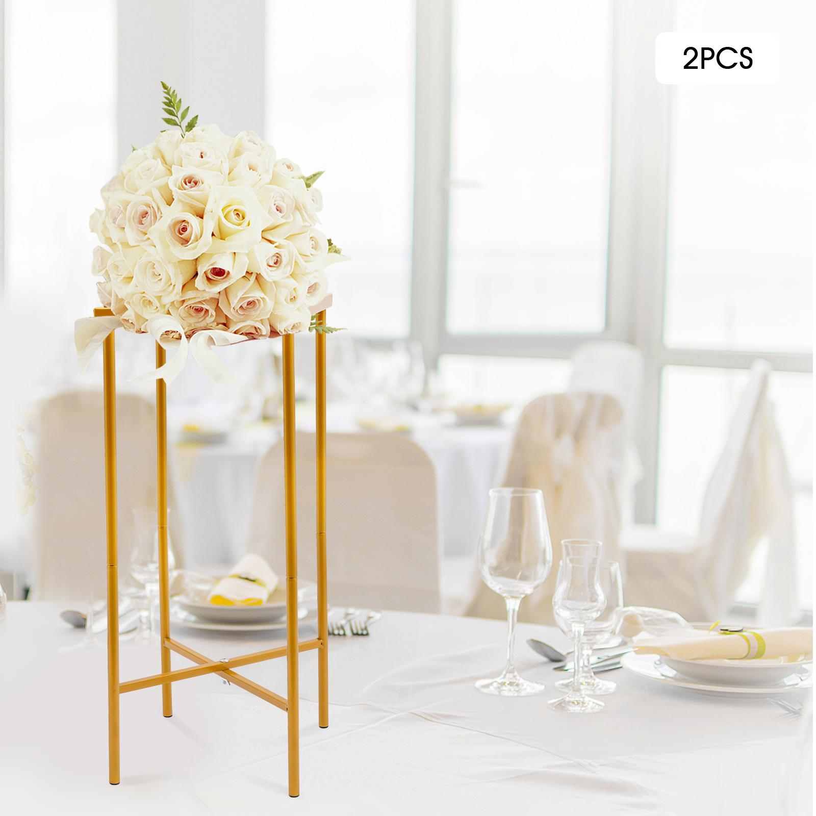 

2-Pack Wedding Flower Stands, Gold Metal Flower Stand, Wedding Centerpieces & Decor, Floral Display Stand for Wedding Ceremony золотий