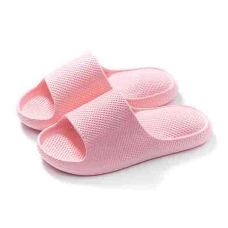 

Тапочки женские пара летние мягкая подошва нескользящие домашние для ванной комнаты тихие супер толстая подошва тапочки мужские 44-45 [Suitable for 43-44 feet] розовый